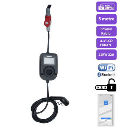 QSR-22KW  / 32A / Duvara Sabit Şarj Cihazı resmi