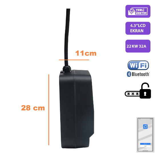 QSR-22KW  / 32A / Portatif Şarj Cihazı resmi