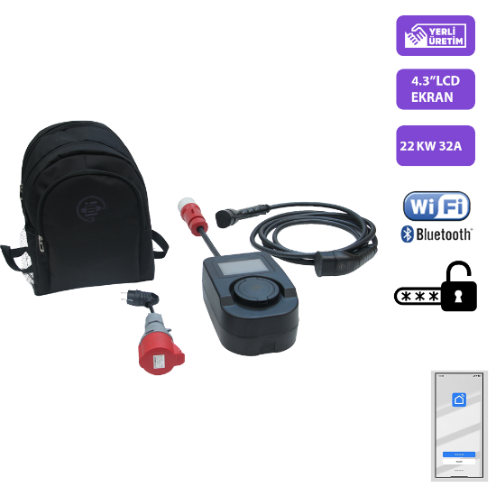 QSR-22KW  / 32A / Portatif Şarj Cihazı resmi