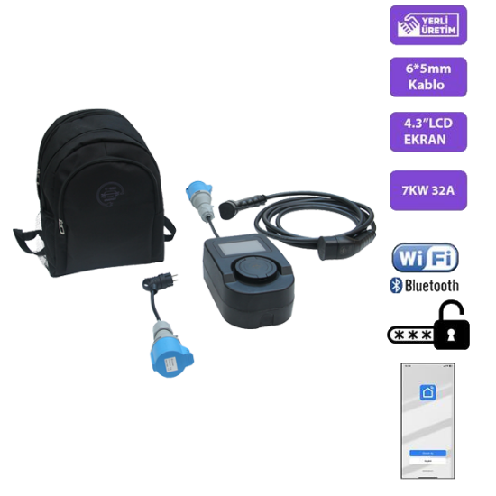 QSR-7KW / 32A Portatif Şarj Cihazı resmi