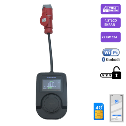 QSR-22KW /32A/ 4G/-Portatif Şarj Cihazı resmi