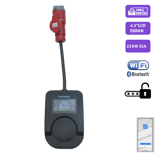 QSR-22KW  / 32A / Portatif Şarj Cihazı resmi